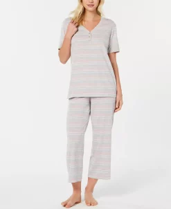Charter Club The Everyday Cotton Capri Pajama Set, Created For Macy's