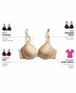 Maidenform Comfort Devotion Extra Coverage Shaping Underwire Bra 9436 -White Mark Shop 11679880 fpx