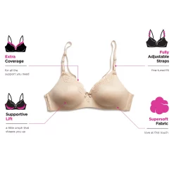 Maidenform Comfort Devotion Extra Coverage Shaping With Lift Wireless Bra 9456 7 Maidenform Comfort Devotion Extra Coverage Shaping With Lift Wireless Bra 9456 -White Mark Shop 11679881 fpx