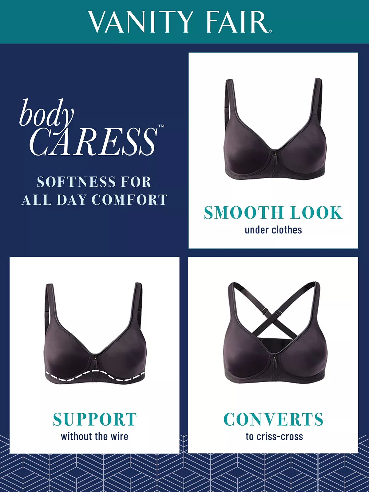Vanity Fair® Body Caress Full Coverage Wireless Bra 72335 5 Vanity Fair® Body Caress Full Coverage Wireless Bra 72335 - Image 5