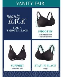 Vanity Fair® Ull Figure Beauty Back Smoother Wireless Bra 71380 6 Vanity Fair® Ull Figure Beauty Back Smoother Wireless Bra 71380 -White Mark Shop 12331579 fpx
