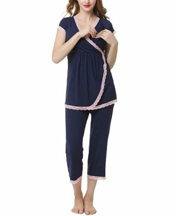 Kimi + Kai Kimi & Kai Cindy Maternity Nursing Pajama Set 2 Kimi + Kai Kimi & Kai Cindy Maternity Nursing Pajama Set - Image 2