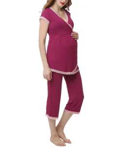 Kimi + Kai Kimi & Kai Cindy Maternity Nursing Pajama Set 18 Kimi + Kai Kimi & Kai Cindy Maternity Nursing Pajama Set -White Mark Shop 13749803 fpx