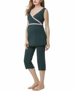 Kimi + Kai Kimi & Kai Penny Maternity Nursing Pajama Set -White Mark Shop 13749813 fpx