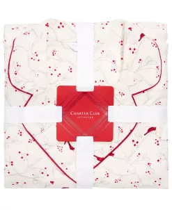 Charter Club Printed Cotton Flannel Pajama Set, Created For Macy's -White Mark Shop 13766628 fpx