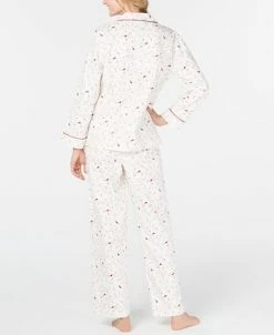 Charter Club Printed Cotton Flannel Pajama Set, Created For Macy's -White Mark Shop 14313570 fpx