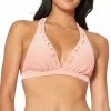 Jessica Simpson Twiggy Stripe Textured Halter Bikini Top