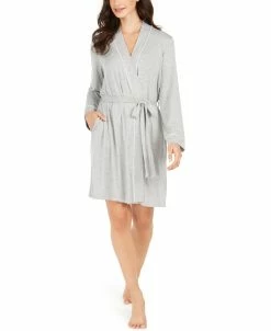 Alfani Women's Contrast Trim Short Robe, Created For Macy's
