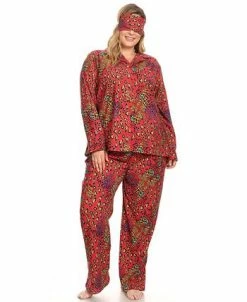 White Mark Plus Size 3-Piece Pajama Set 17 White Mark Plus Size 3-Piece Pajama Set -White Mark Shop 16358035 fpx