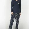 MOOD Pajamas Cherry Blossom Ultra Soft Long-Sleeve Pajama Set