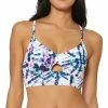 Jessica Simpson Tie-Dyed Cross-Back Cutout Bikini Top