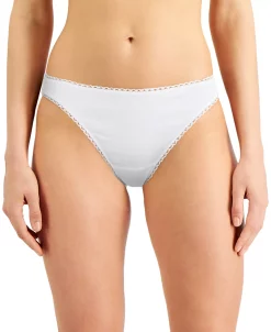 Charter Club Women's Everyday Cotton Bikini Underwear, Created For Macy's -White Mark Shop 16954599 fpx