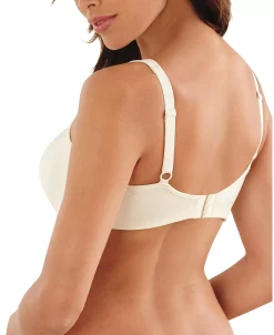 Lilyette Minimizer Plunge Into Comfort Keyhole Underwire Bra 904 -White Mark Shop 17113123 fpx
