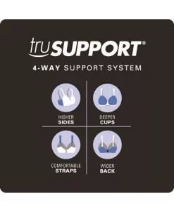 Playtex 18 Hour Posture Boost Front Close Wireless Bra USE525, Online Only 6 Playtex 18 Hour Posture Boost Front Close Wireless Bra USE525, Online Only -White Mark Shop 17143732 fpx