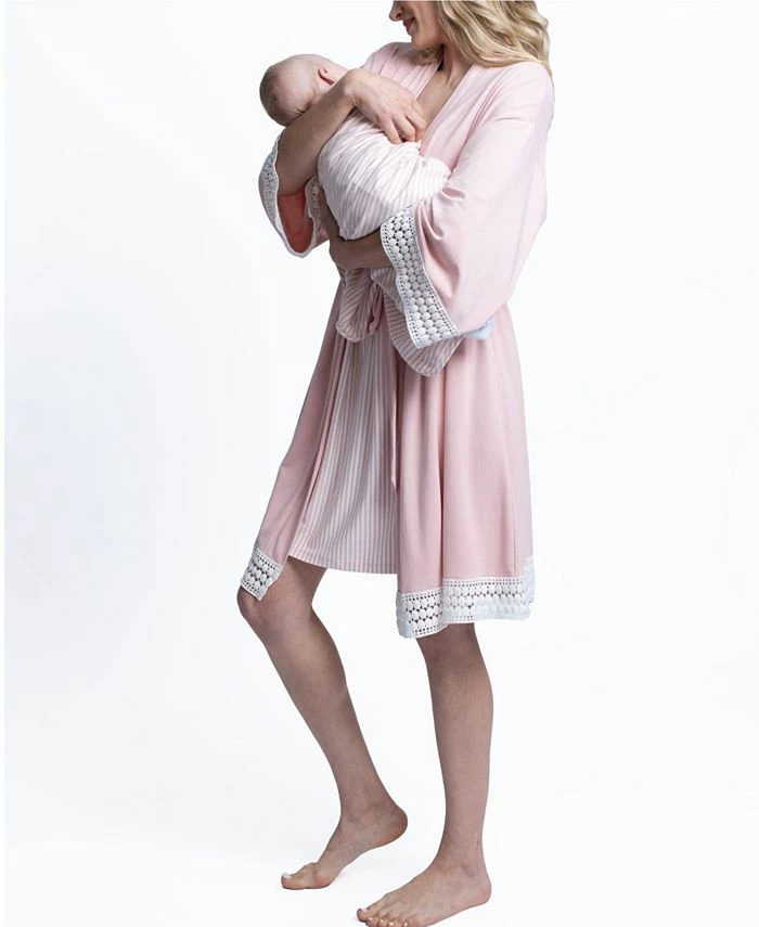 Blooming Women By Angel 4 Piece Robe And Matching Baby Set 1 Blooming Women By Angel 4 Piece Robe And Matching Baby Set