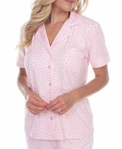 White Mark Short Sleeve Pajama Set 8 White Mark Short Sleeve Pajama Set -White Mark Shop 17454944 fpx