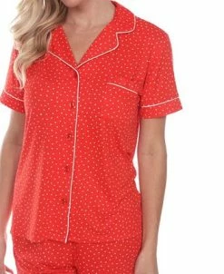 White Mark Short Sleeve Pajama Set 8 White Mark Short Sleeve Pajama Set -White Mark Shop 17454949 fpx