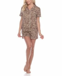 White Mark Shop 10 White Mark Short Sleeve Pajama Set