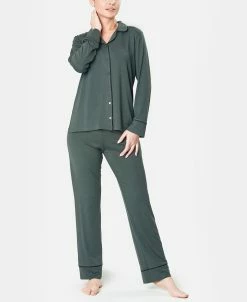 MOOD Pajamas Ultra Soft Notch Collar Women's Pajama Set