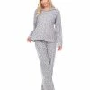 White Mark Omen's Pajama Set, 3 Piece