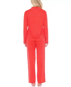 White Mark Omen's Pajama Set, 2 Piece -White Mark Shop 18043261 fpx