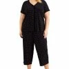 Charter Club The Everyday Cotton Plus Size Capri Pajamas Set, Created For Macy's