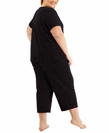 Charter Club The Everyday Cotton Plus Size Capri Pajamas Set, Created For Macy's 2 Charter Club The Everyday Cotton Plus Size Capri Pajamas Set, Created For Macy's - Image 2