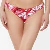Jessica Simpson Printed Paradiso Palm Side-Twist Hipster Bikini Bottoms