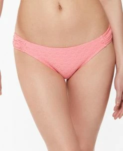 Jessica Simpson Weet Tooth Solids Shirred Hipster Bikini Bottoms