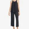 Kate Spade New York Women's Sleeveless Modal Knit Cropped Pajama Set
