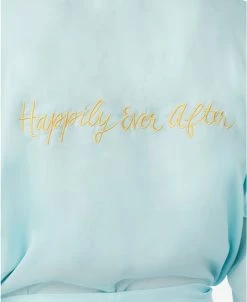 Kate Spade New York Women's 3/4 Short Sleeve Satin Shawl Collar Robe -White Mark Shop 19046814 fpx