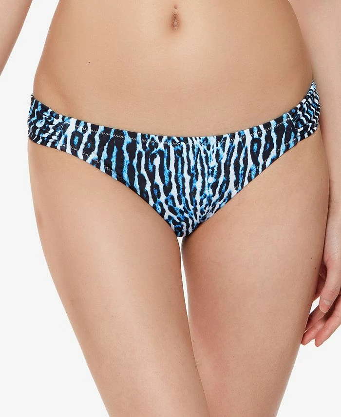 Jessica Simpson Printed Shirred Hipster Bikini Bottom 1 Jessica Simpson Printed Shirred Hipster Bikini Bottom