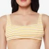 Jessica Simpson Unshine Stripe Retro Bikini Top