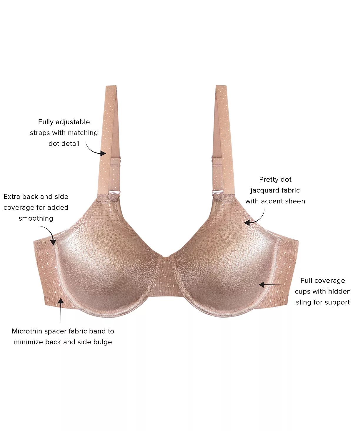 Wacoal Men's Back Appeal Underwire Bra 855303 9 Wacoal Men's Back Appeal Underwire Bra 855303 - Image 9