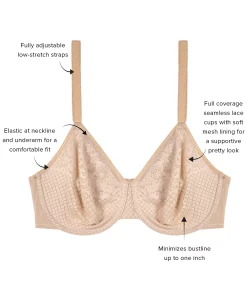 Wacoal Visual Effects Minimizer Bra 857210, Up To I Cup -White Mark Shop 19234124 fpx