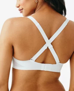 Hanes Women's Ultra-Light Comfort V-Neck Wireless Bra DHHU42 -White Mark Shop 19462041 fpx