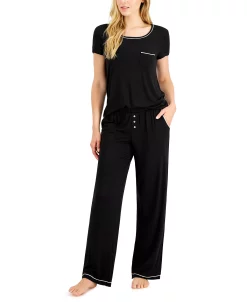 Alfani Women's Ultra-Soft Pajama Set, Created For Macy's