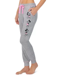 Disney Mickey & Minnie Mouse Jogger Pajama Pants -White Mark Shop 19667073 fpx