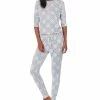 Lauren Ralph Lauren Brushed Knit Henley Pajama Set