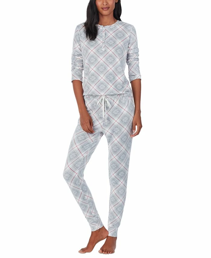 Lauren Ralph Lauren Brushed Knit Henley Pajama Set 1 Lauren Ralph Lauren Brushed Knit Henley Pajama Set
