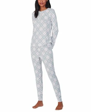 Lauren Ralph Lauren Brushed Knit Henley Pajama Set 2 Lauren Ralph Lauren Brushed Knit Henley Pajama Set - Image 2
