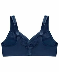 Glamorise Women's Full Figure Plus Size MagicLift Wirefree Minimizer Support Bra -White Mark Shop 19932884 fpx