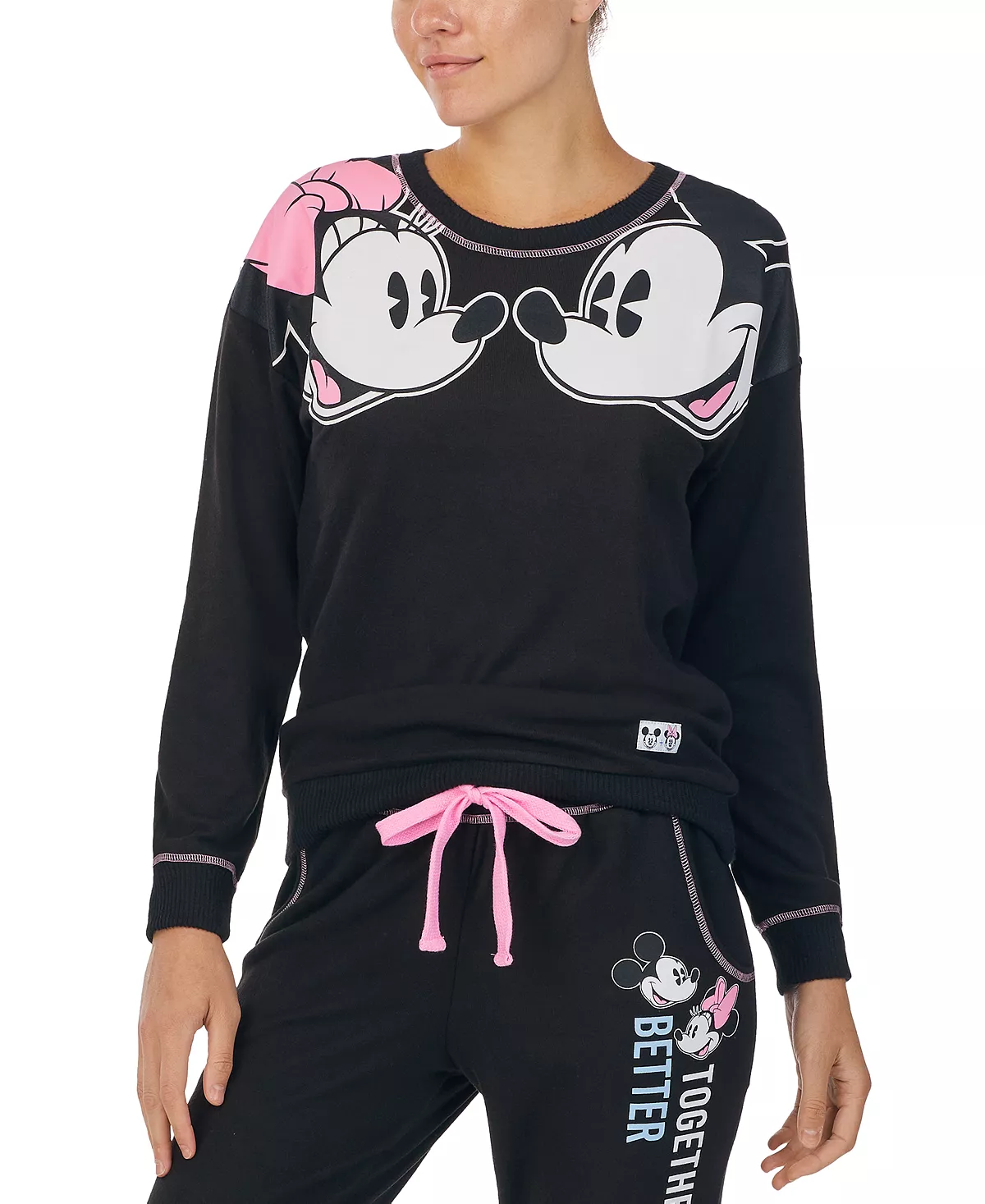 Disney Mickey Mouse Knit Crewneck Pajama Sweatshirt 2 Disney Mickey Mouse Knit Crewneck Pajama Sweatshirt - Image 2