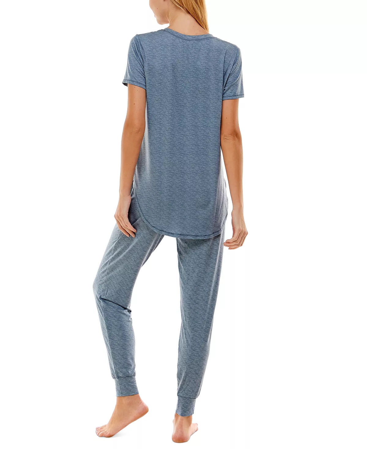 Roudelain Printed Short Sleeve Top & Jogger Pajama Set 4 Roudelain Printed Short Sleeve Top & Jogger Pajama Set - Image 4