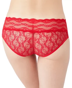 B.TEMPT'D Women's Lace Kiss Hipster Underwear -White Mark Shop 20071376 fpx