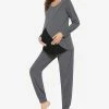 Savi Mom Women's London Long Sleeve Maternity Pajama Set, 2 Piece