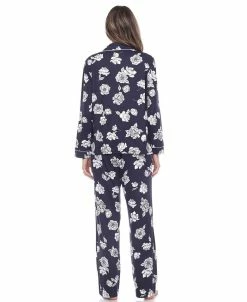 White Mark Omen's Long Sleeve Floral Pajama Set, 2-Piece 13 White Mark Omen's Long Sleeve Floral Pajama Set, 2-Piece -White Mark Shop 20144201 fpx