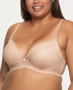 Jezebel Women's Full Figure Lace Underwire Bra J5537 -White Mark Shop 20164466 fpx