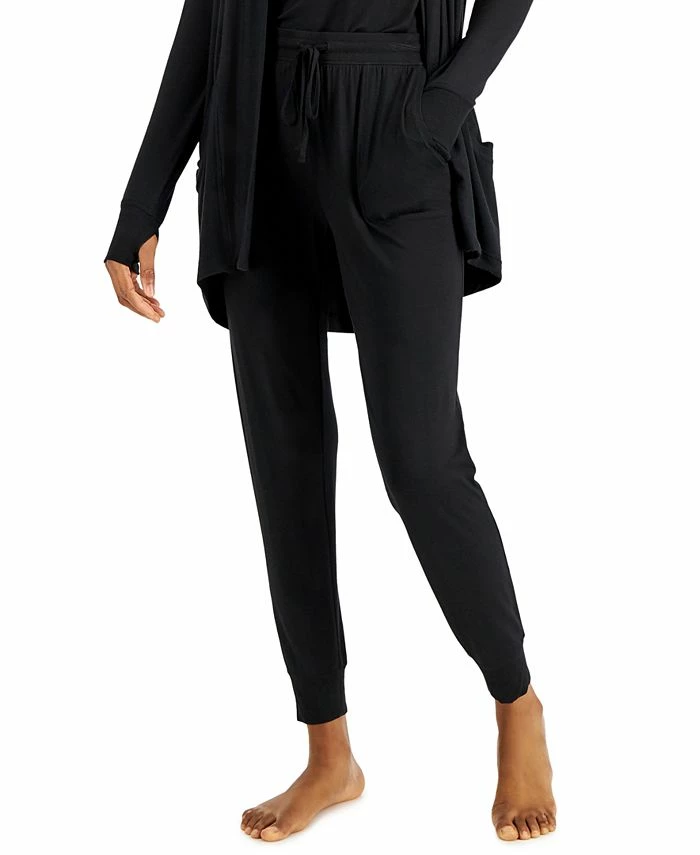 Alfani Super Soft Solid Jogger Pajama Pants, Created For Macy's 1 Alfani Super Soft Solid Jogger Pajama Pants, Created For Macy's