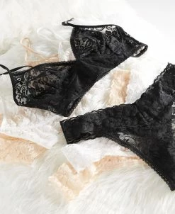 INC International Concepts Lace Bralette & Thong, Created For Macy's